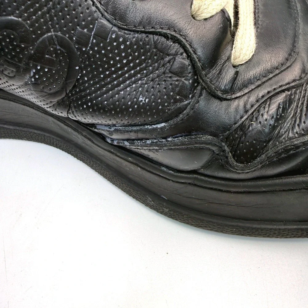 Gucci GG Embossed Sneaker Mens 9.5 US 9 UK Black Designer Luxury Streetwear - Picture 11 of 14